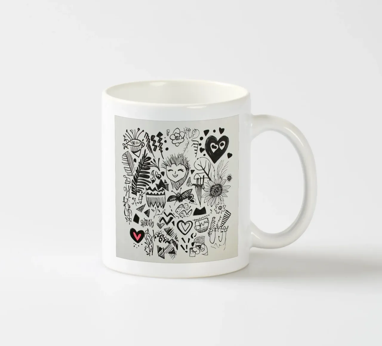 Happiness Pattern ceramic mug by Motivate-Today