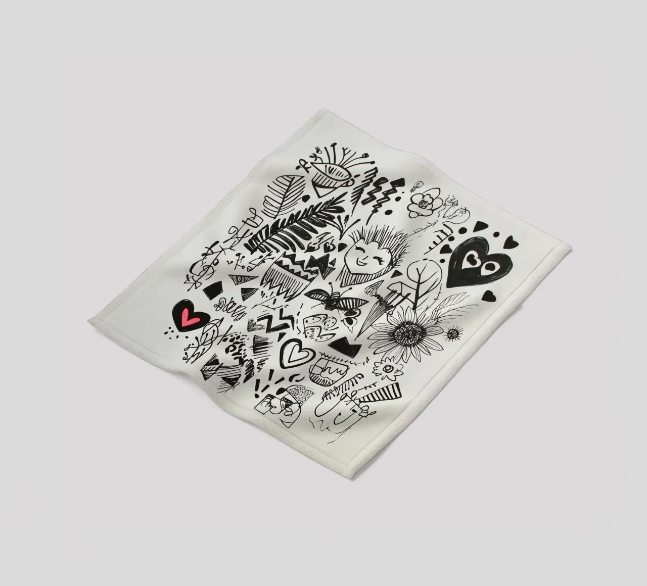 Muster des Glücks Fleecedecke von Motivate-Today