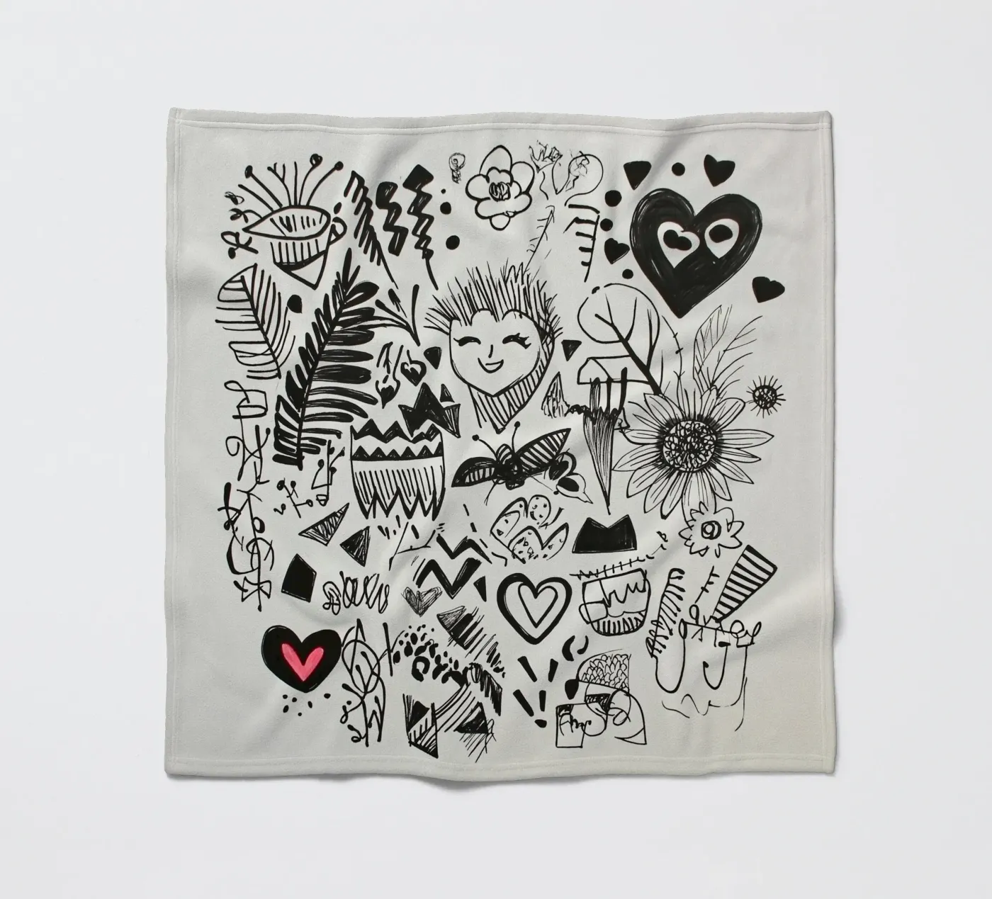 Happiness Pattern Fleecedecke von Motivate-Today