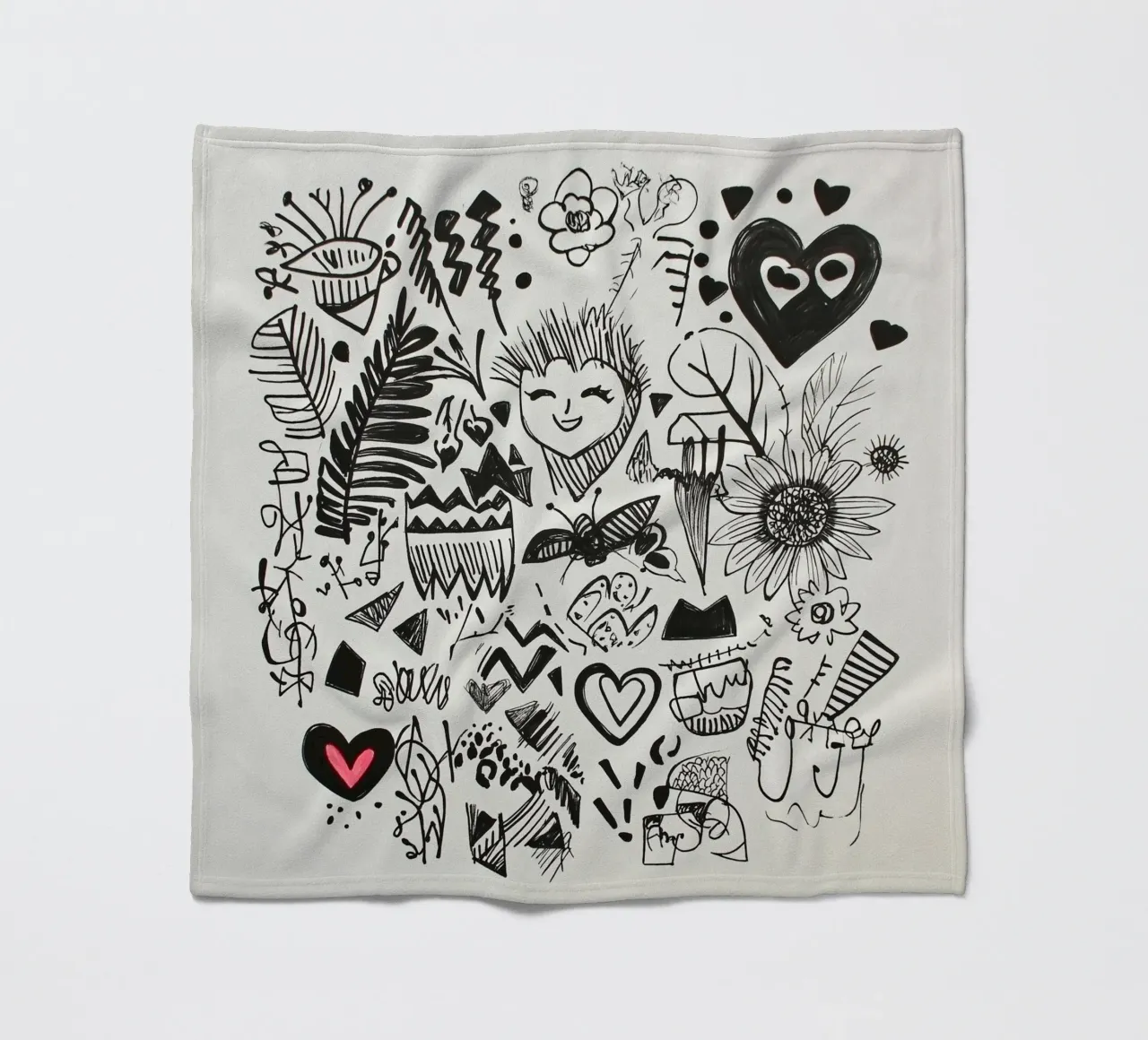 Muster des Glücks Fleecedecke von Motivate-Today