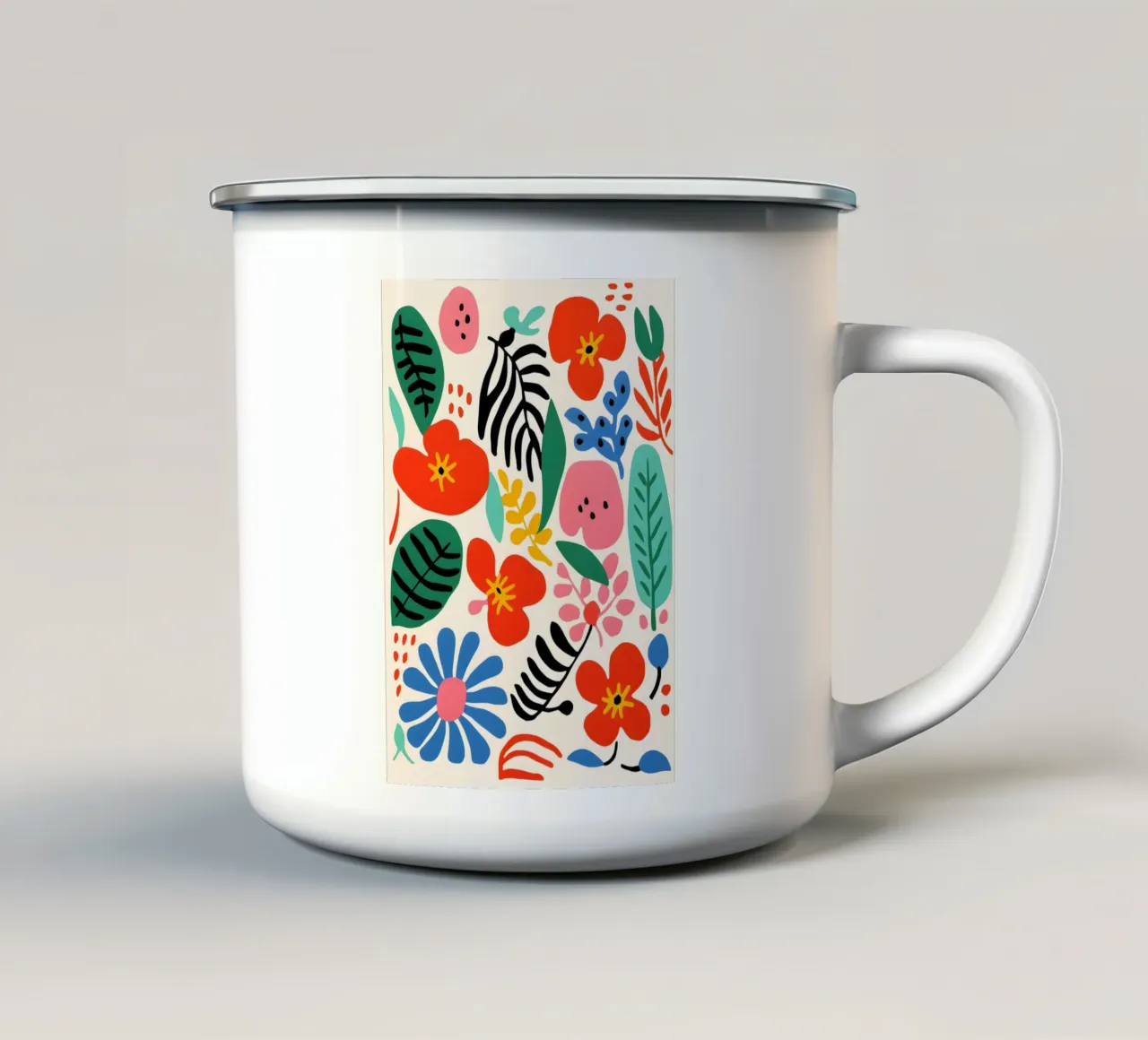 Floral motifs tazza in smalto da LisaArtes