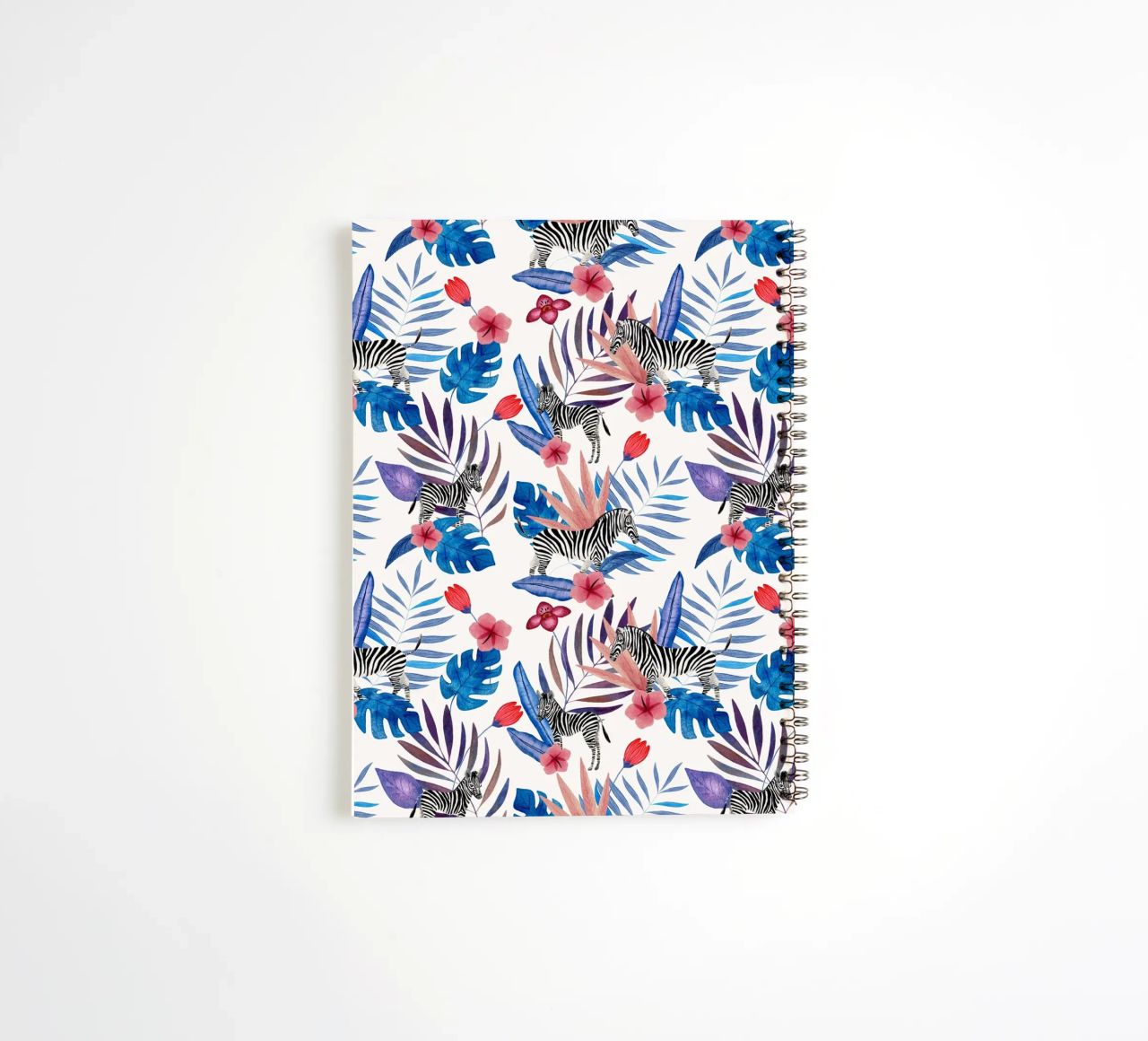 Fantom Fifi Art - Tropisches Zebra Weiß spiral notebook by The Artcircle