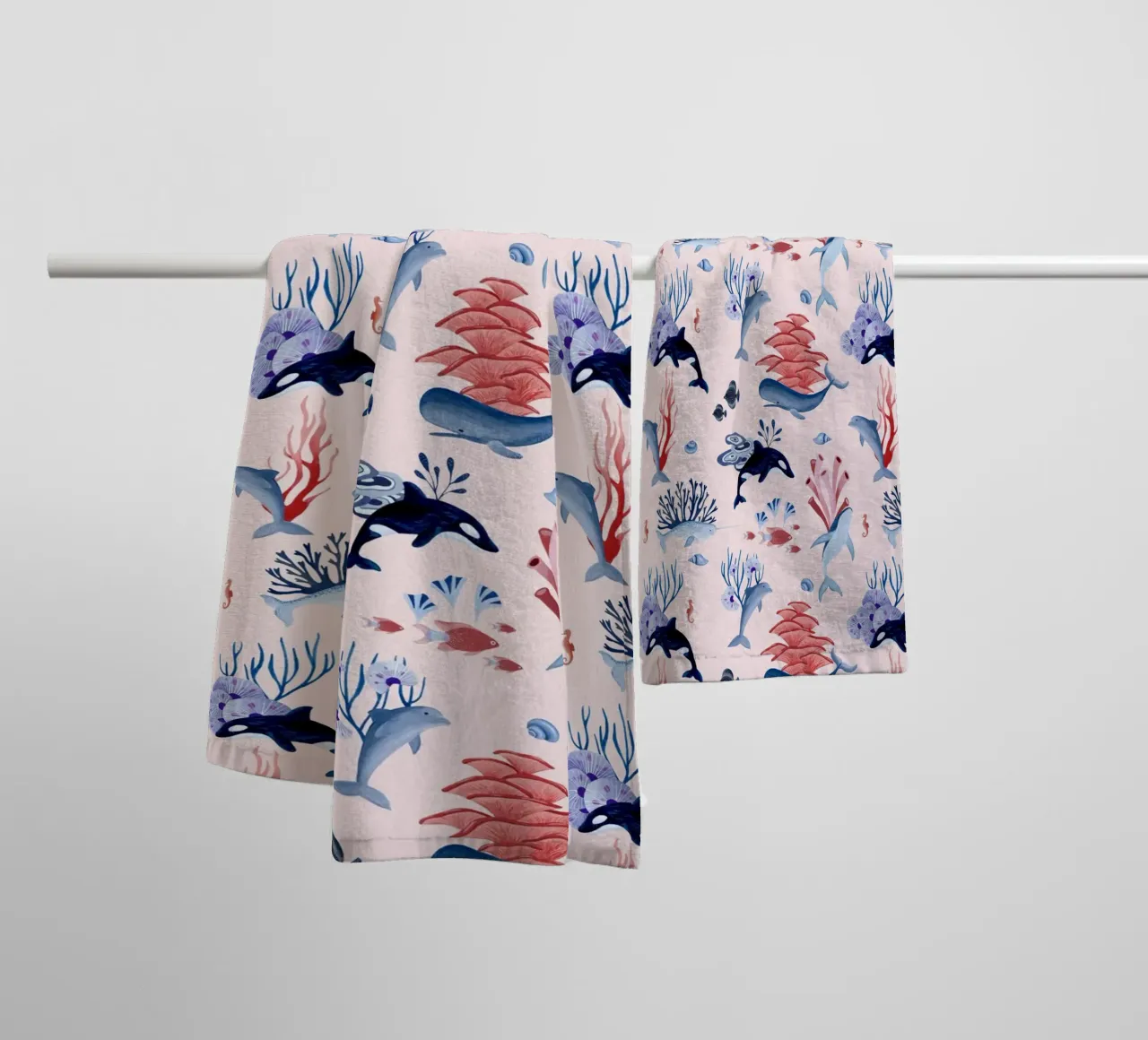 Fantom Fifi Art - Unterwasser Korallen toalla de baño de The Artcircle
