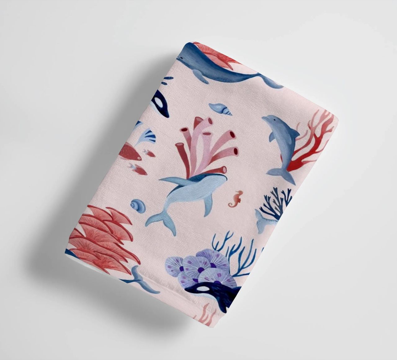 Fantom Fifi Art - Unterwasser Korallen towel by The Artcircle