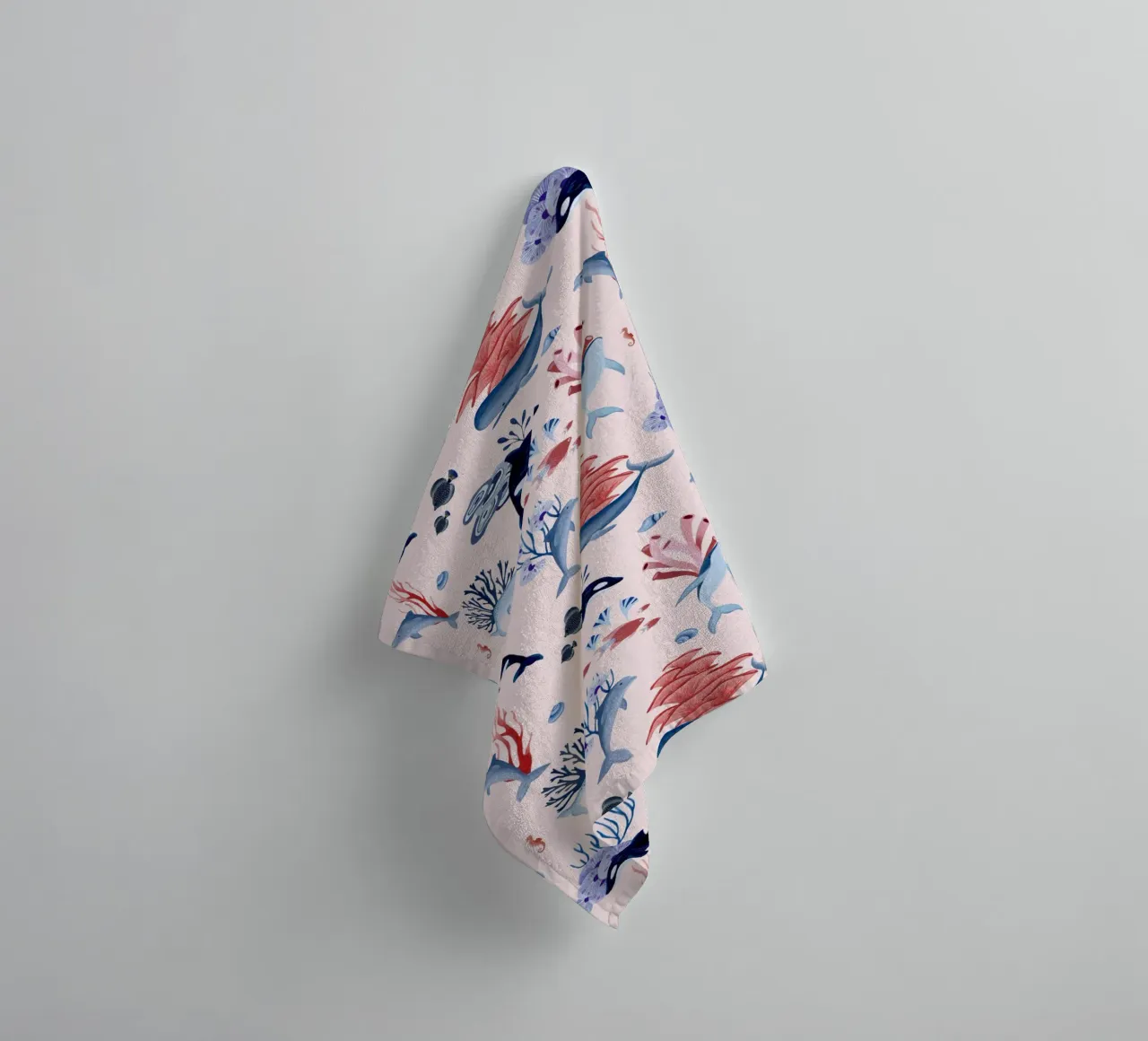 Fantom Fifi Art - Unterwasser Korallen toalla de baño de The Artcircle