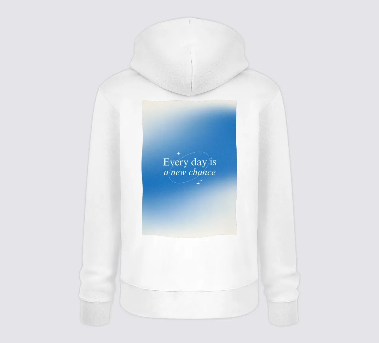 Every day is a new chance felpa con cappuccio da personalgrowth