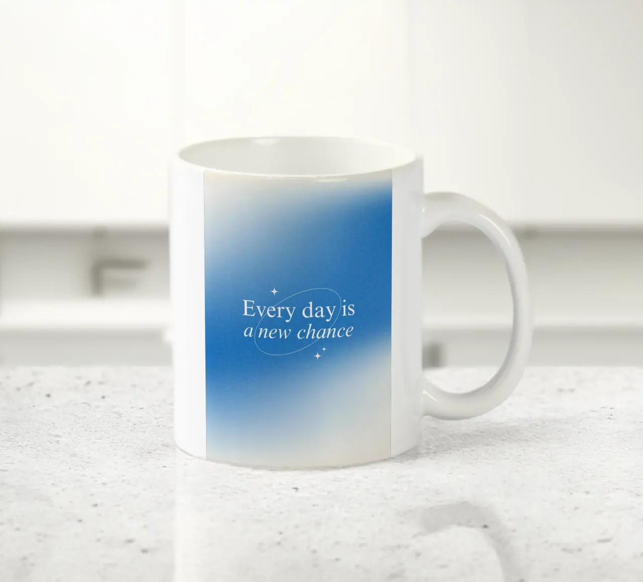 Every day is a new chance tazza in ceramica da personalgrowth