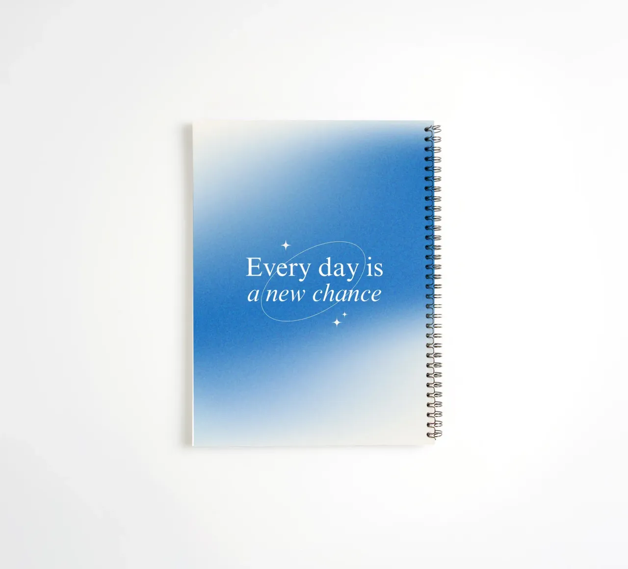 Every day is a new chance spiral notebook by personalgrowth