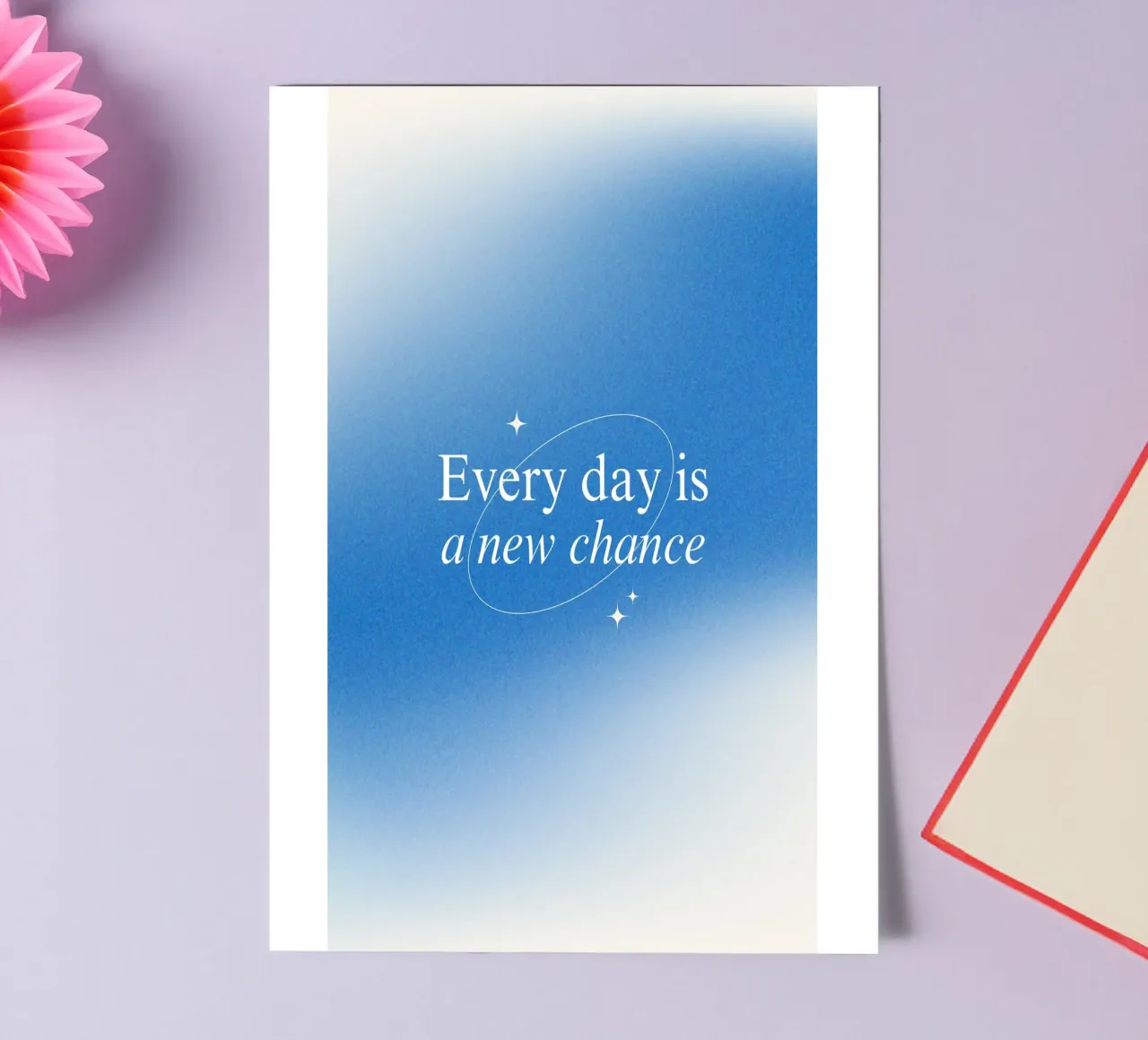 Every day is a new chance foglio adesivo da personalgrowth