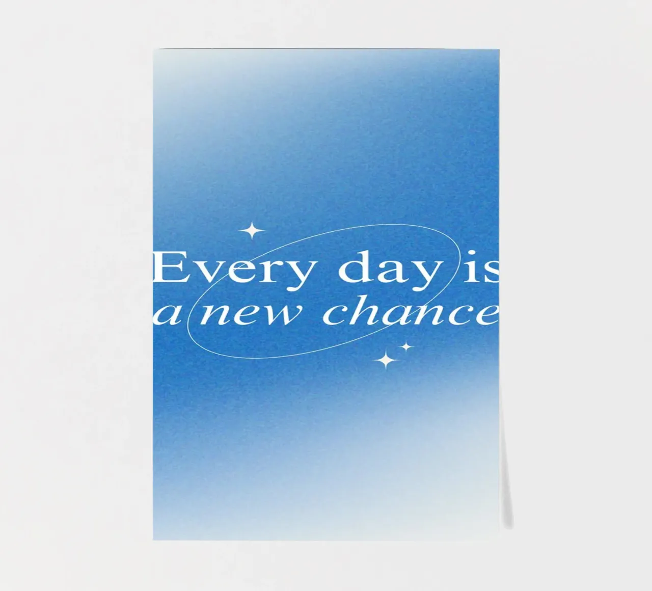 Every day is a new chance foglio adesivo da personalgrowth
