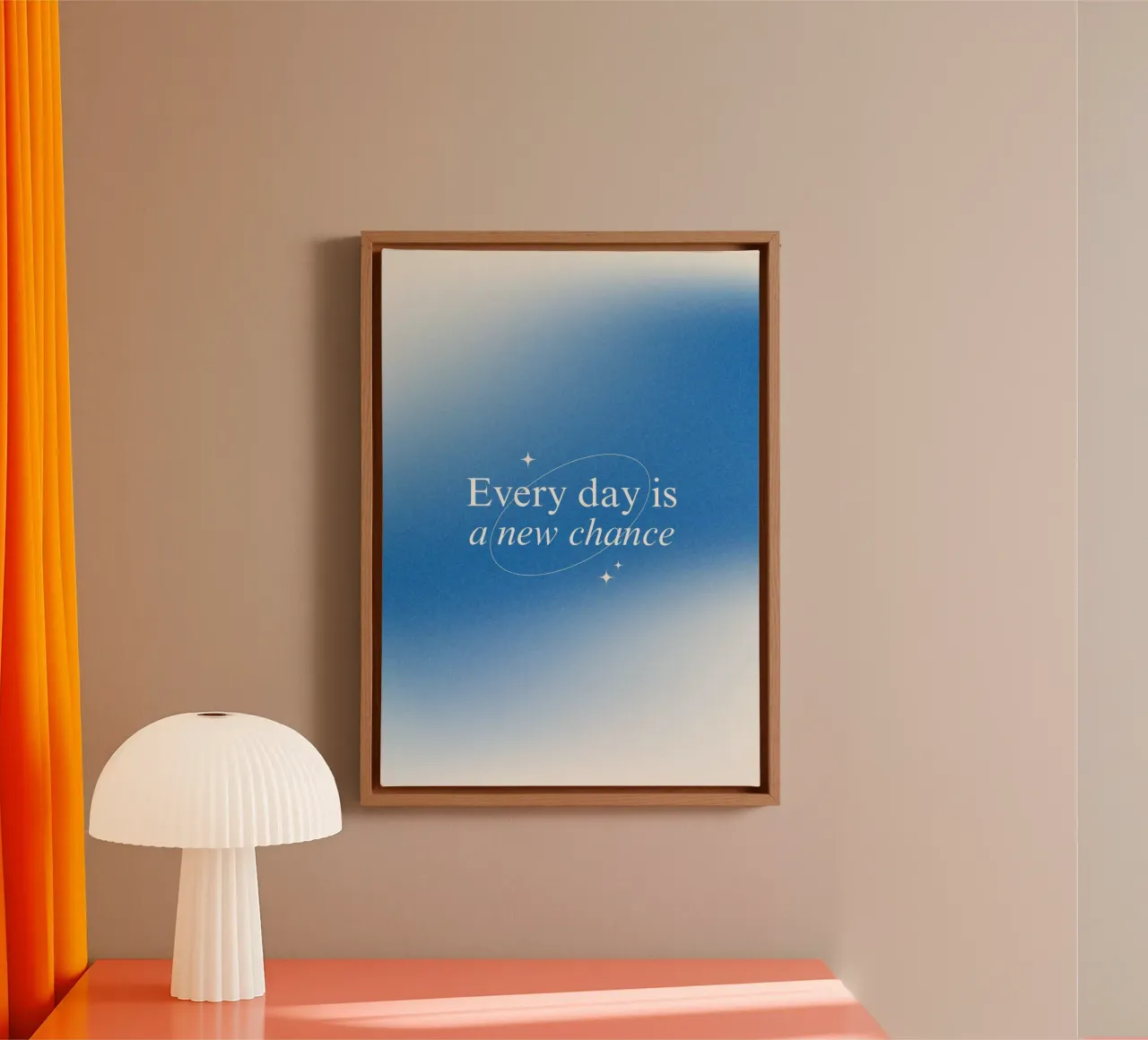 Every day is a new chance tela da personalgrowth