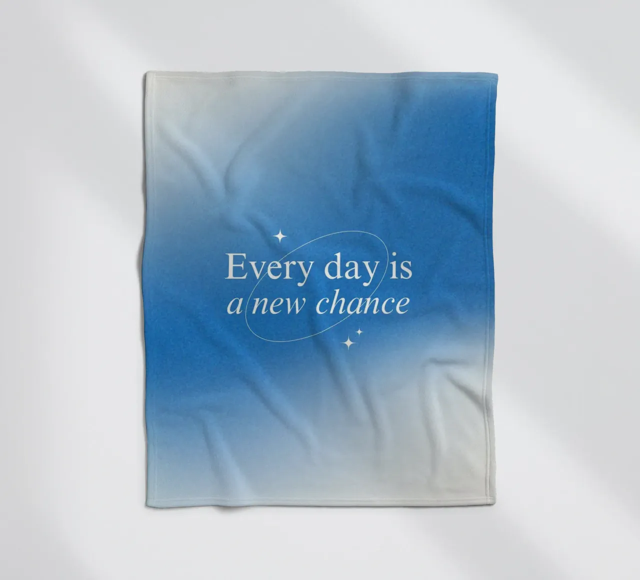 Every day is a new chance coperta in pile da personalgrowth
