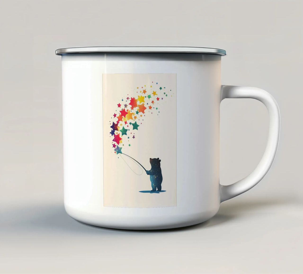 Orso acchiappasogni tazza in smalto da DreamPixel