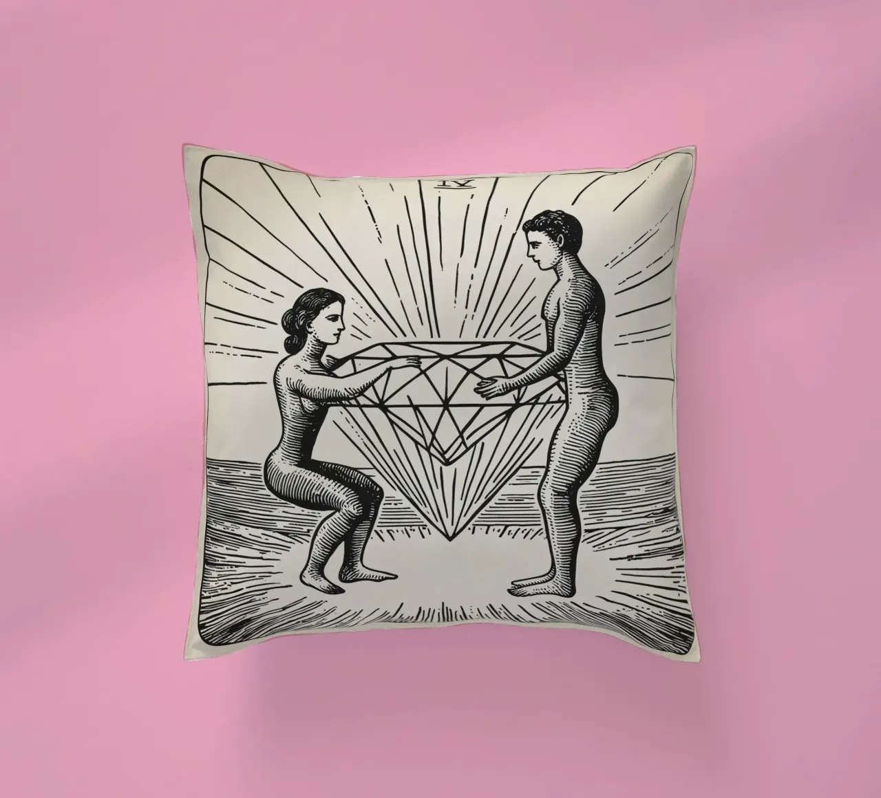 Relationships create diamonds cuscino da personalgrowth