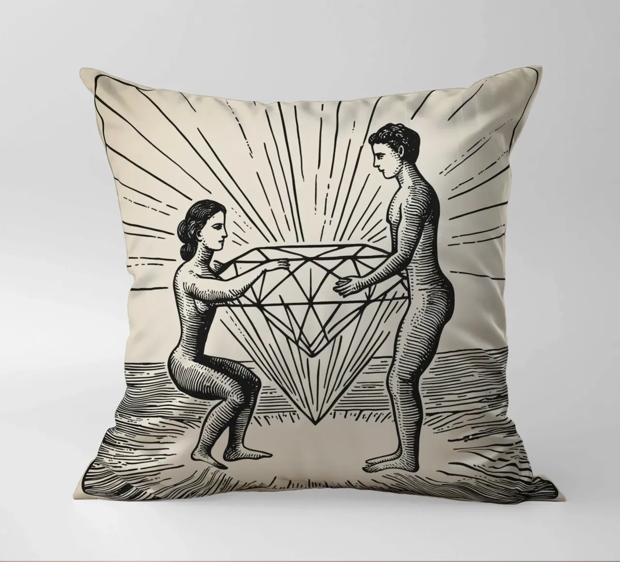 Relationships create diamonds cuscino da personalgrowth