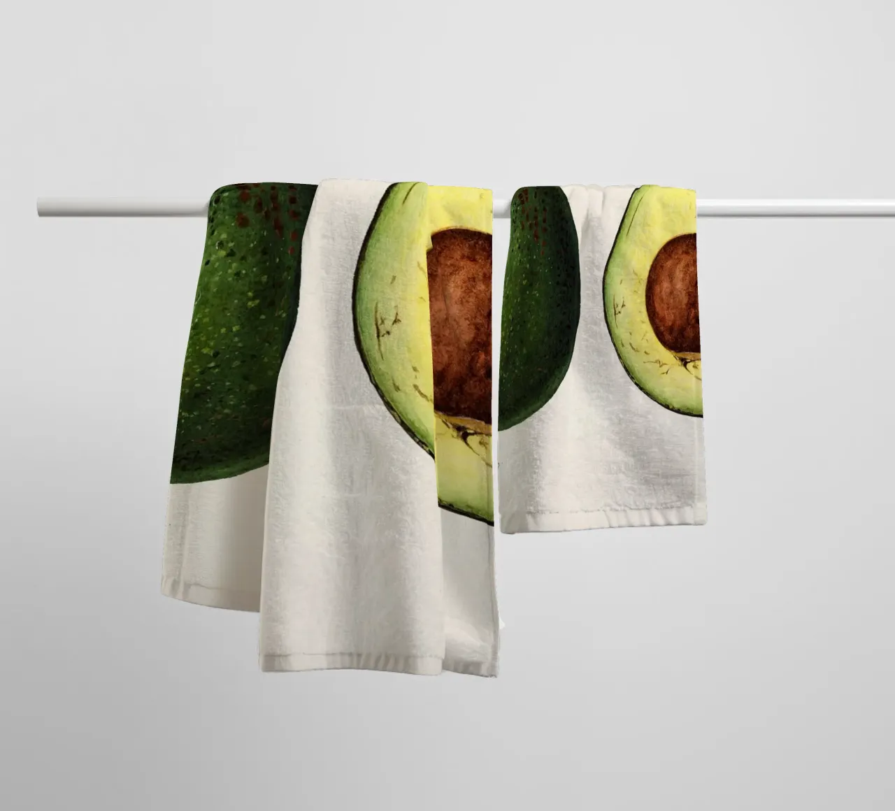 Amanda Almira Newton - Zwei Avocados asciugamano da bagno da Old Masters