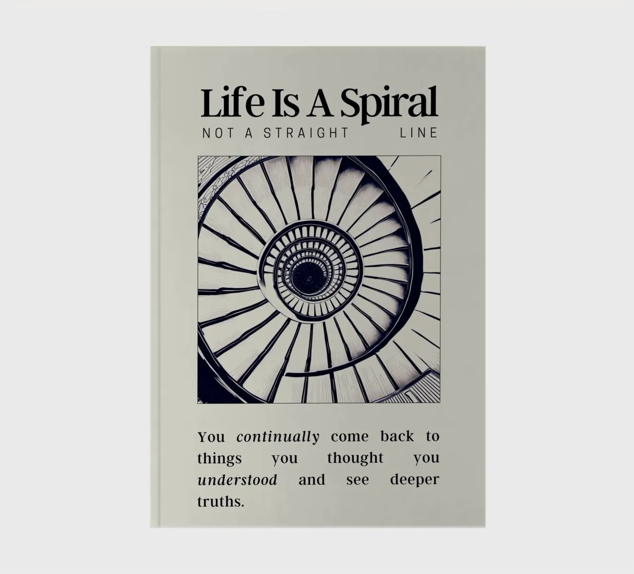 Life Is A Spiral notebook by personalgrowth
