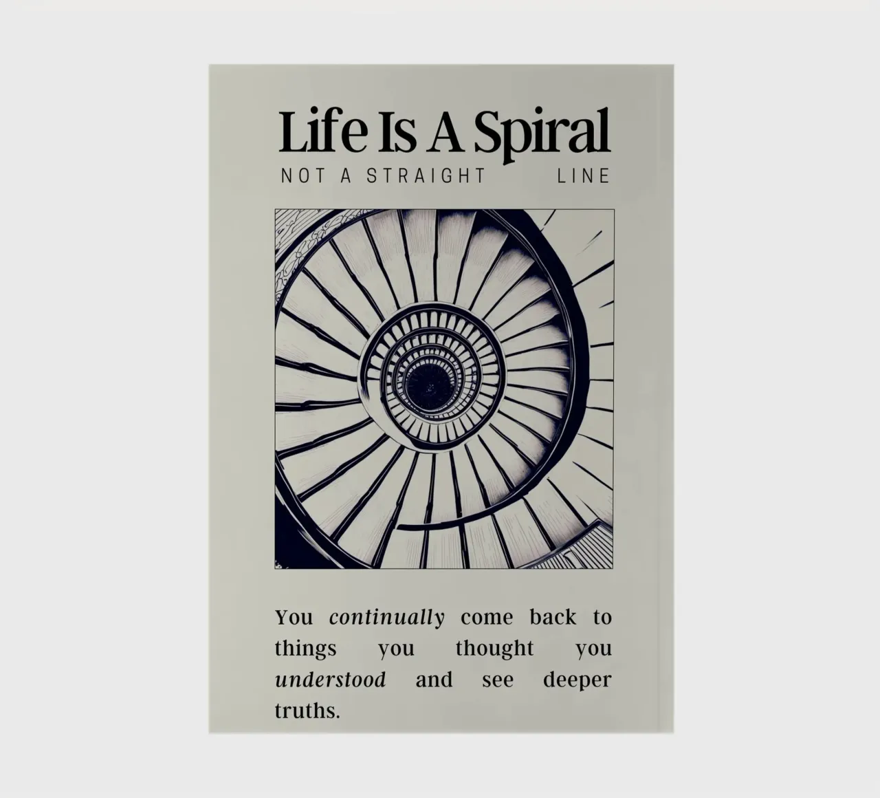 Life Is A Spiral notebook by personalgrowth