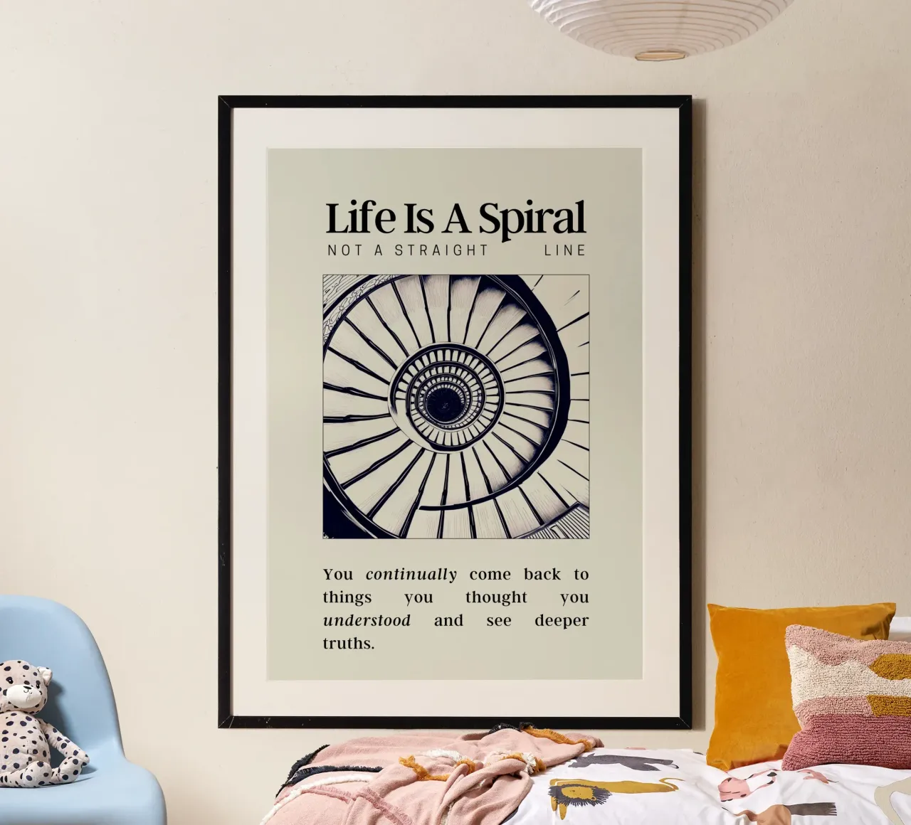 Life Is A Spiral carta hahnemühle da personalgrowth