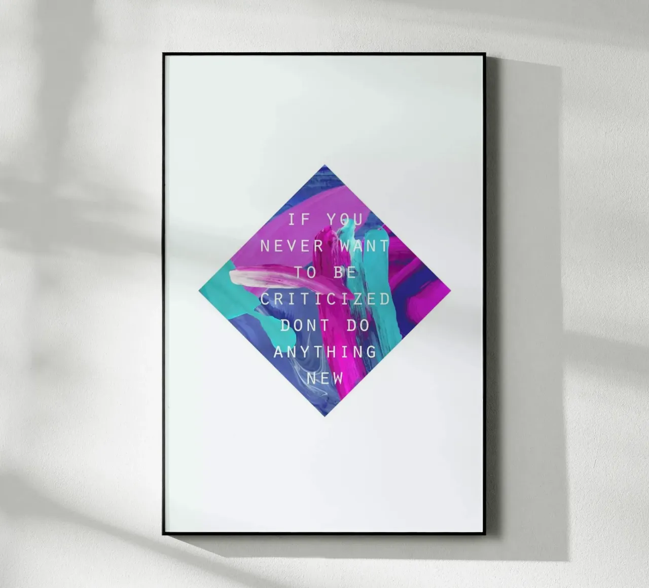 If You Never plexiglass da Hanna Kastl-Lungberg