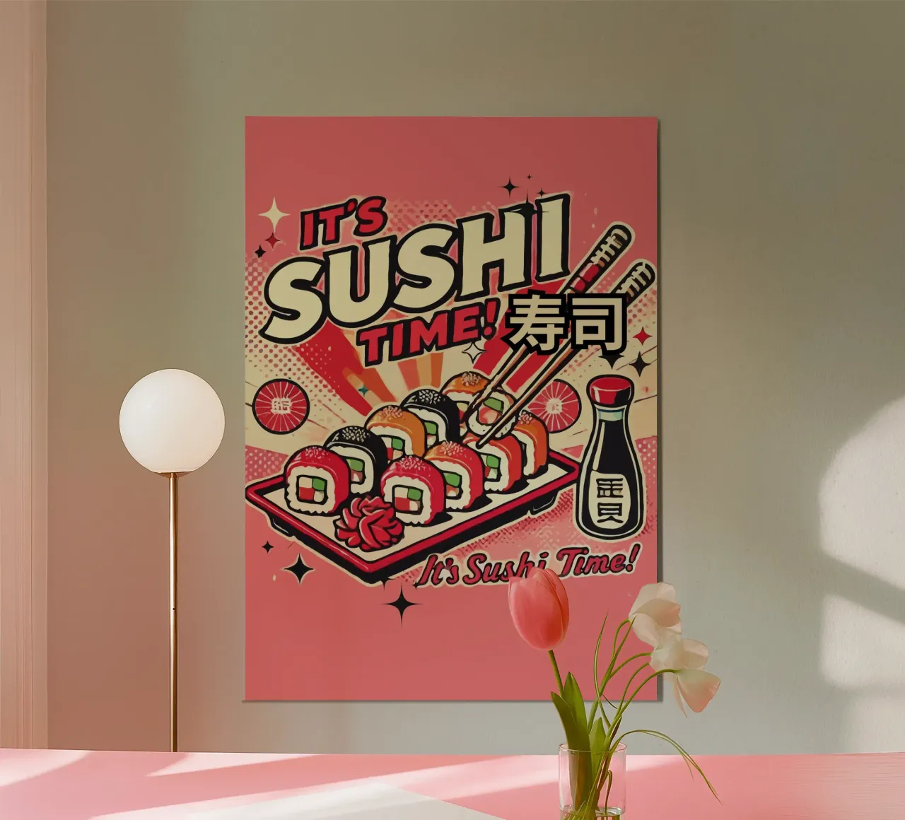 It's Sushi Time! alluminio dibond da ramosashop