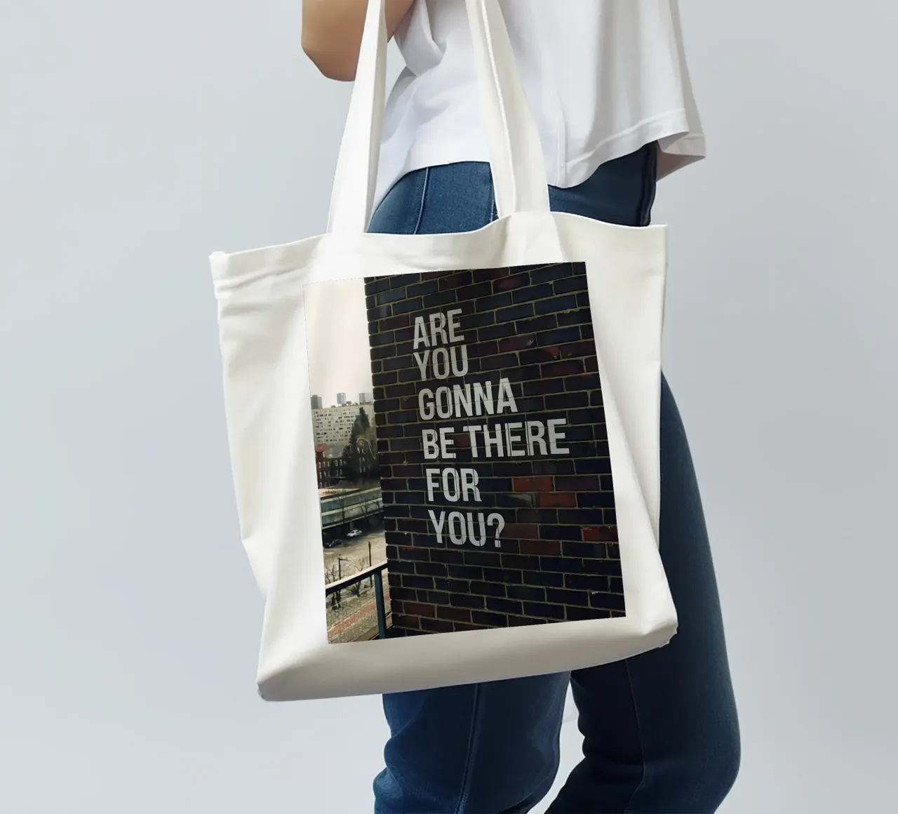 Ci sarai per te? borsa in juta da Plain Thoughts