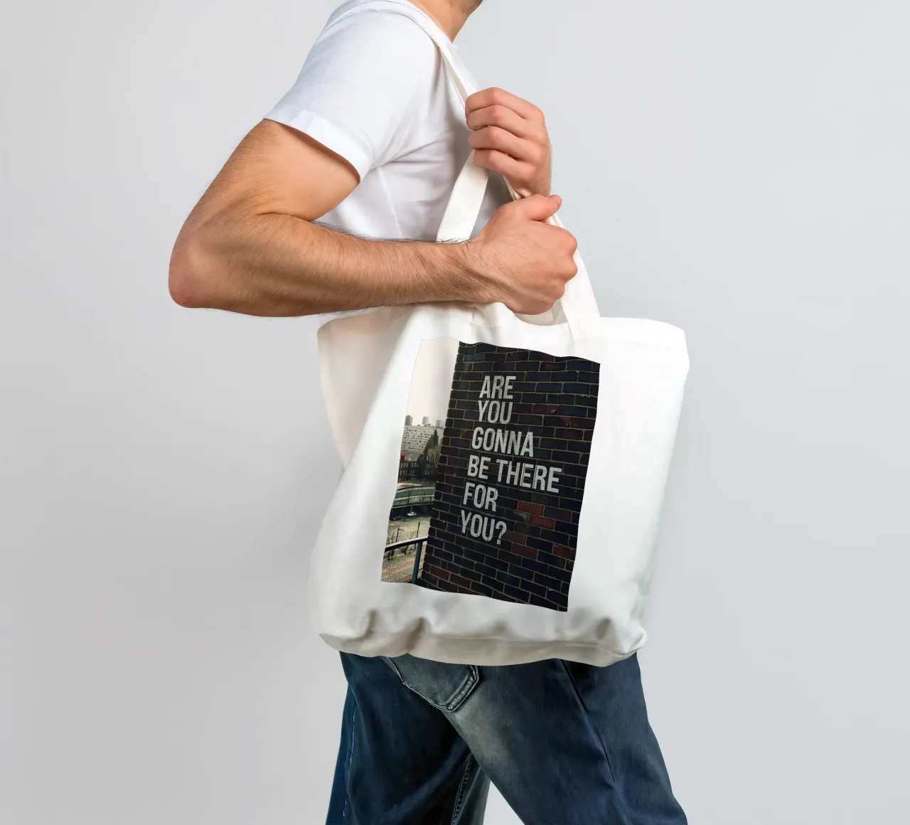 Ci sarai per te? borsa in juta da Plain Thoughts