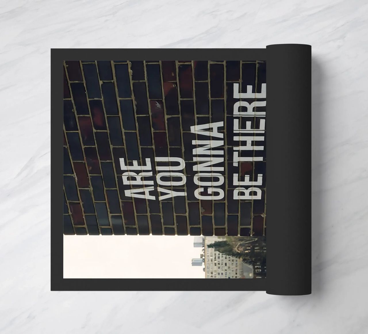 Are you gonna be there for you? doormat by Plain Thoughts