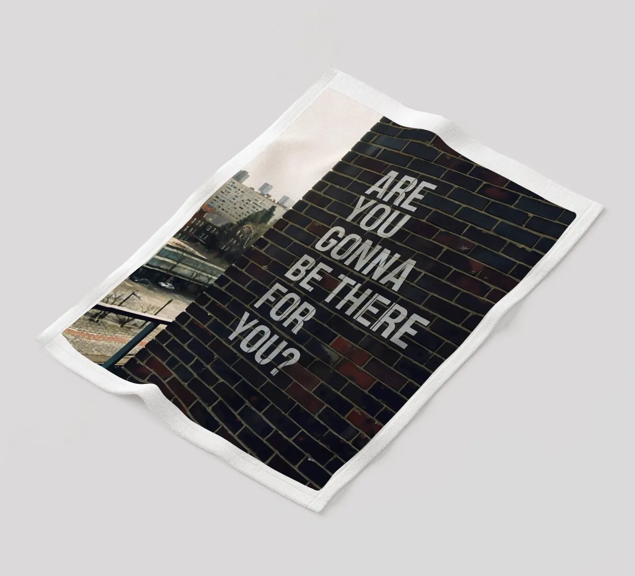 Are you gonna be there for you? fleece blanket by Plain Thoughts