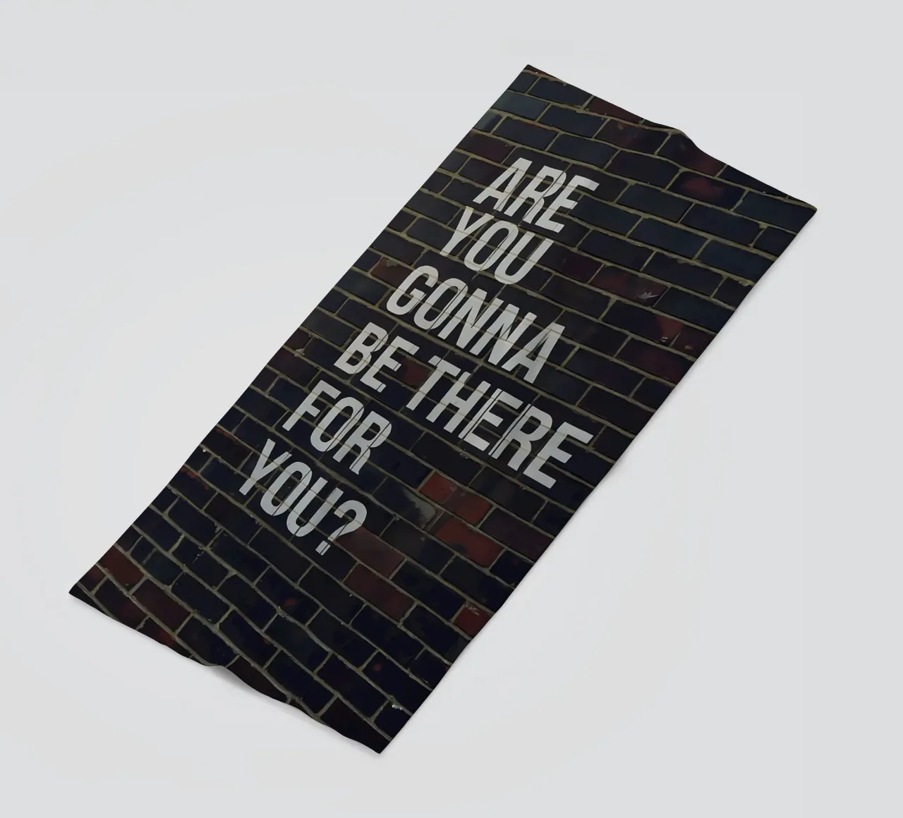 Are you gonna be there for you? beach towel by Plain Thoughts