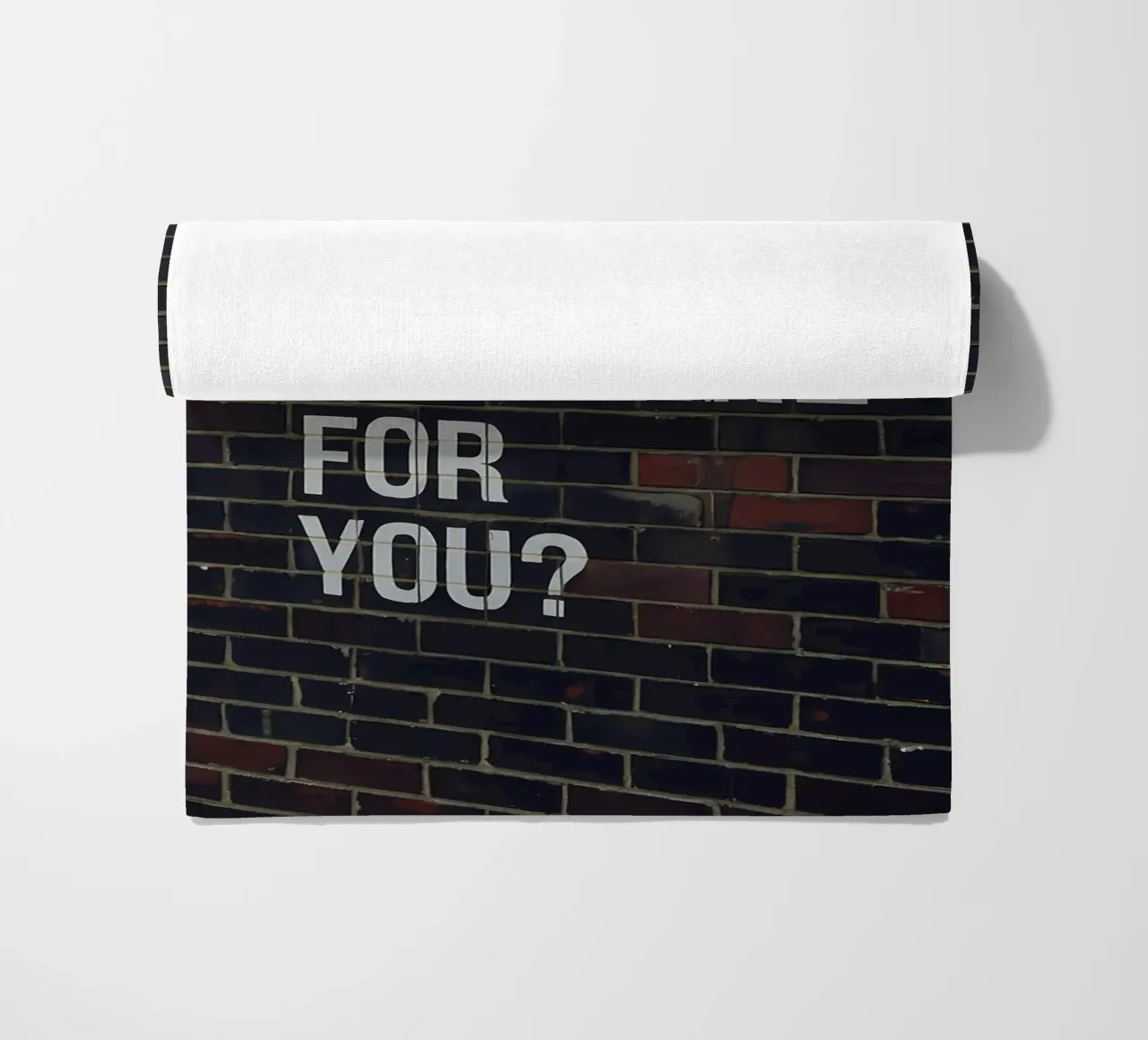 Are you gonna be there for you? beach towel by Plain Thoughts