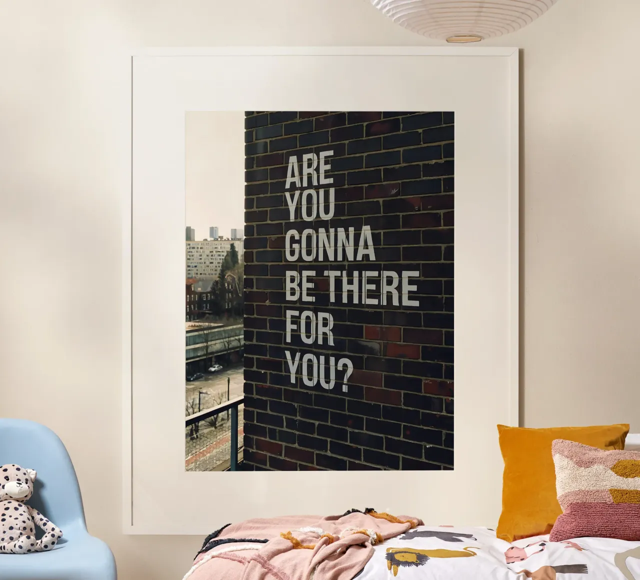 ¿Vas a estar ahí para ti? poster con marco de plástico de Plain Thoughts