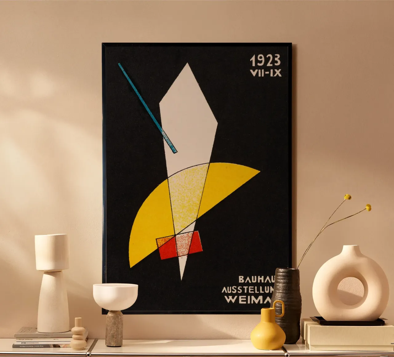 Ausstellung - Bauhaus Weimar poster con telaio in alluminio da Old Masters