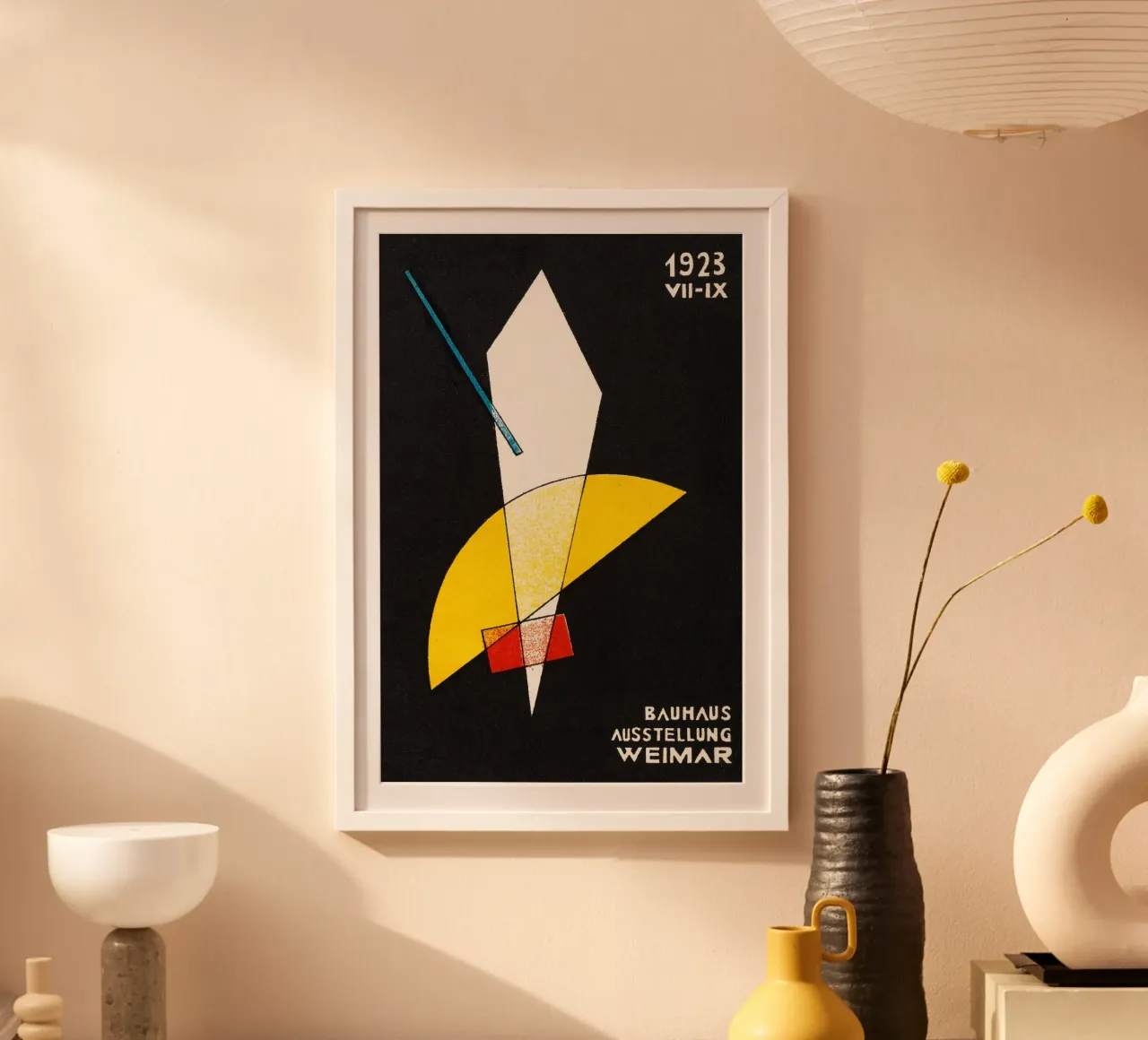 Ausstellung - Bauhaus Weimar poster con telaio in alluminio da Old Masters