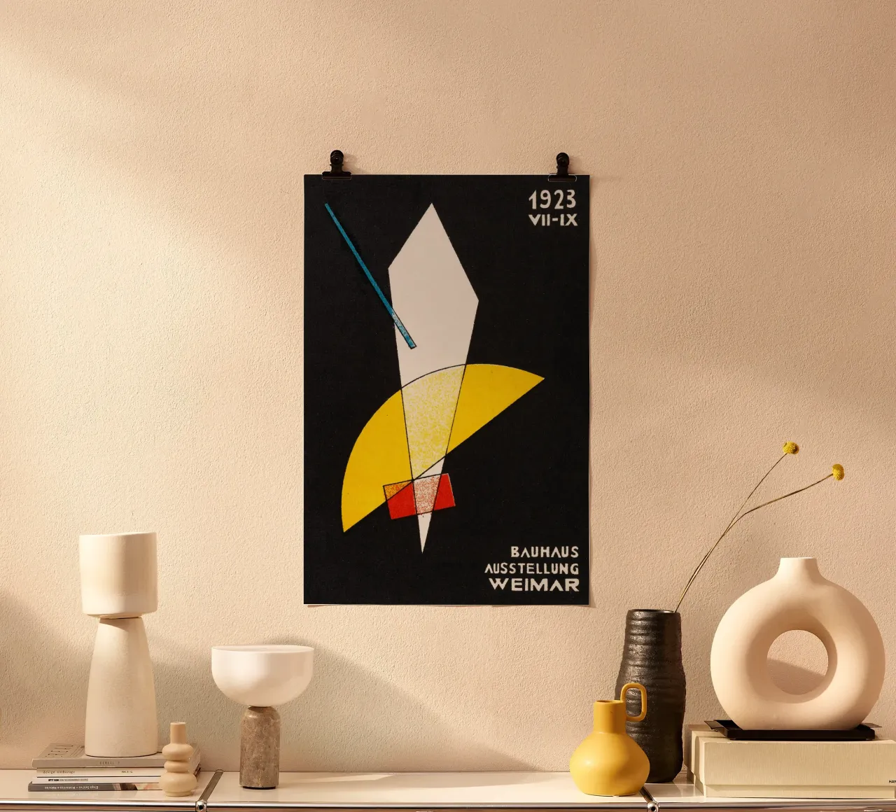 Ausstellung - Bauhaus Weimar poster con telaio in alluminio da Old Masters