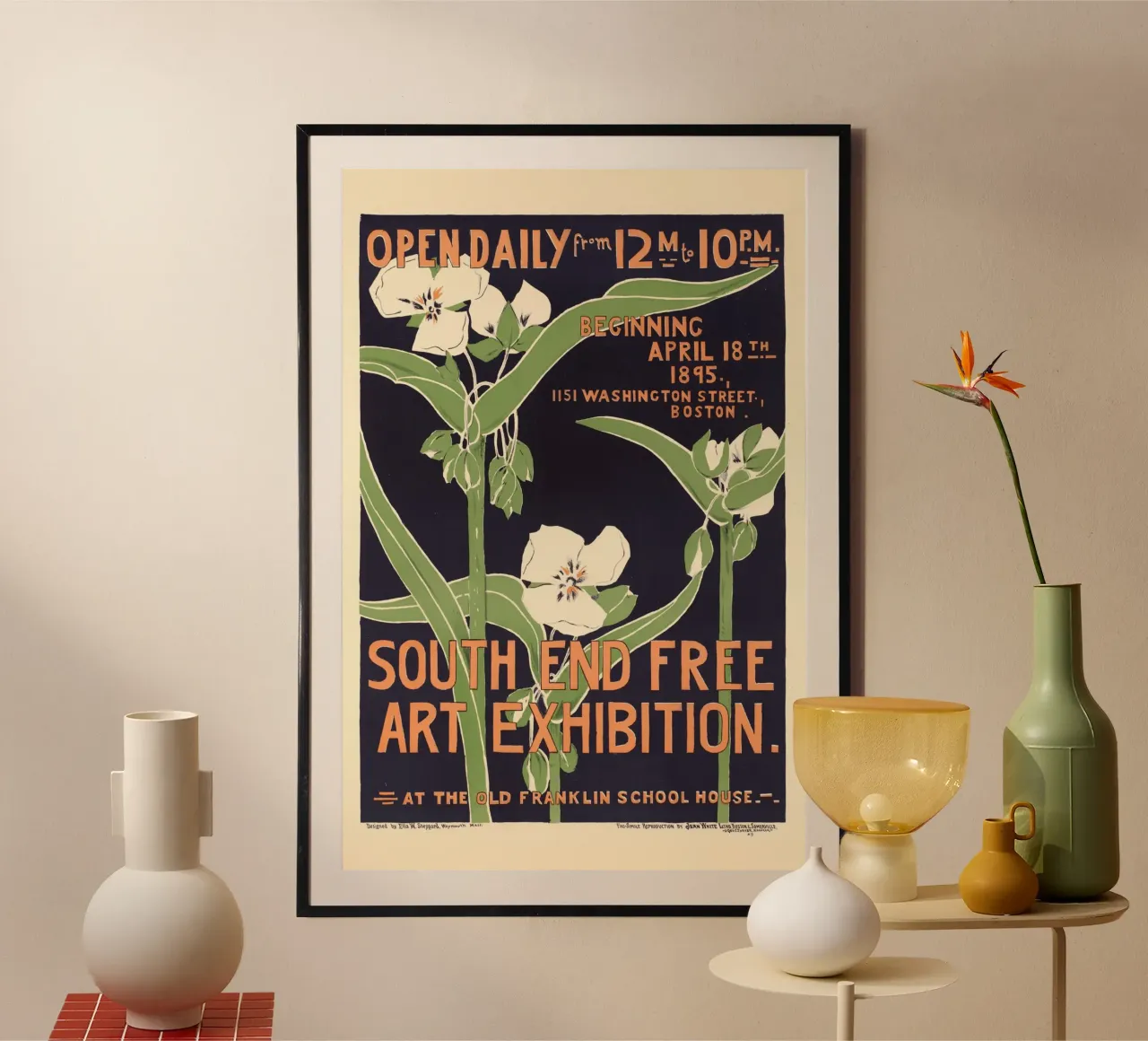 Ausstellung - Botanik Garten poster con telaio in plastica da Old Masters
