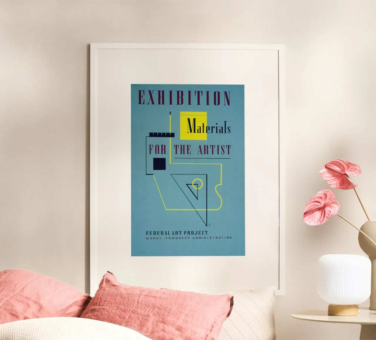 Ausstellung - Materials for the Artists poster con telaio in plastica da Old Masters