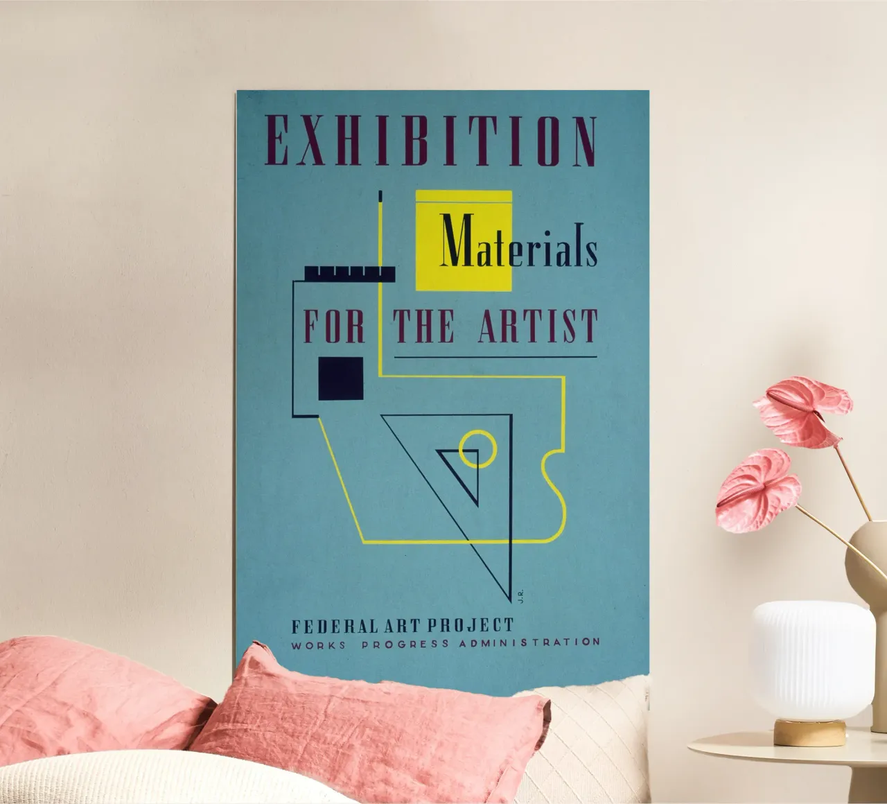 Ausstellung - Materials for the Artists poster con telaio in plastica da Old Masters