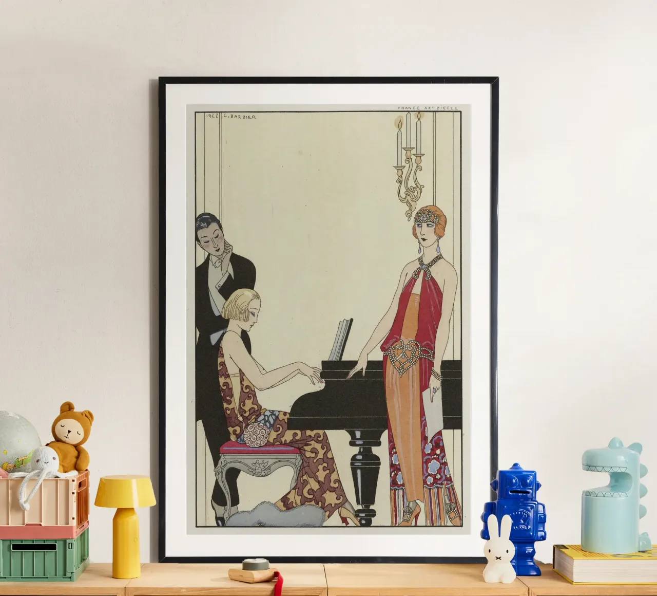 George Barbier - Incantation poster con telaio in alluminio da Old Masters