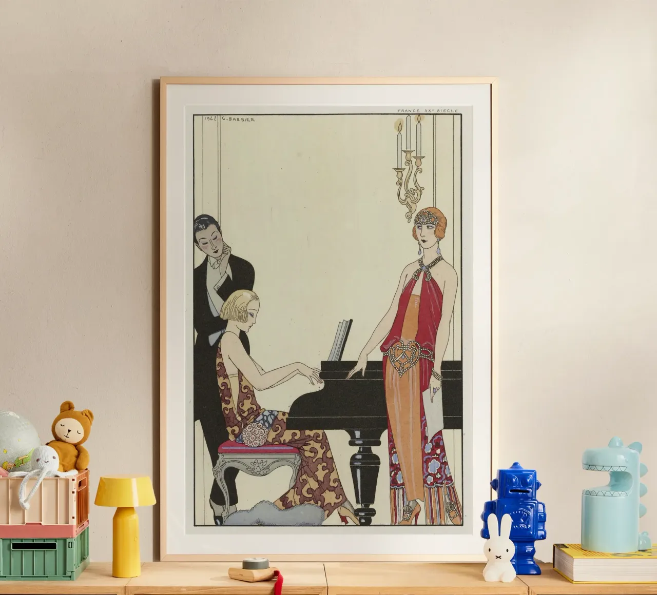 George Barbier - Incantation poster con telaio in alluminio da Old Masters