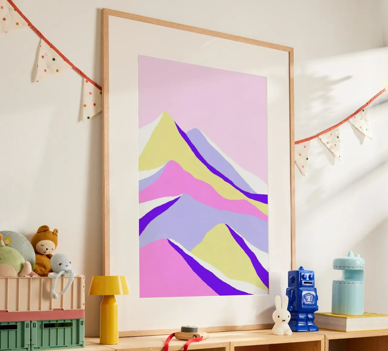 Up poster con telaio in legno da Hanna Kastl-Lungberg