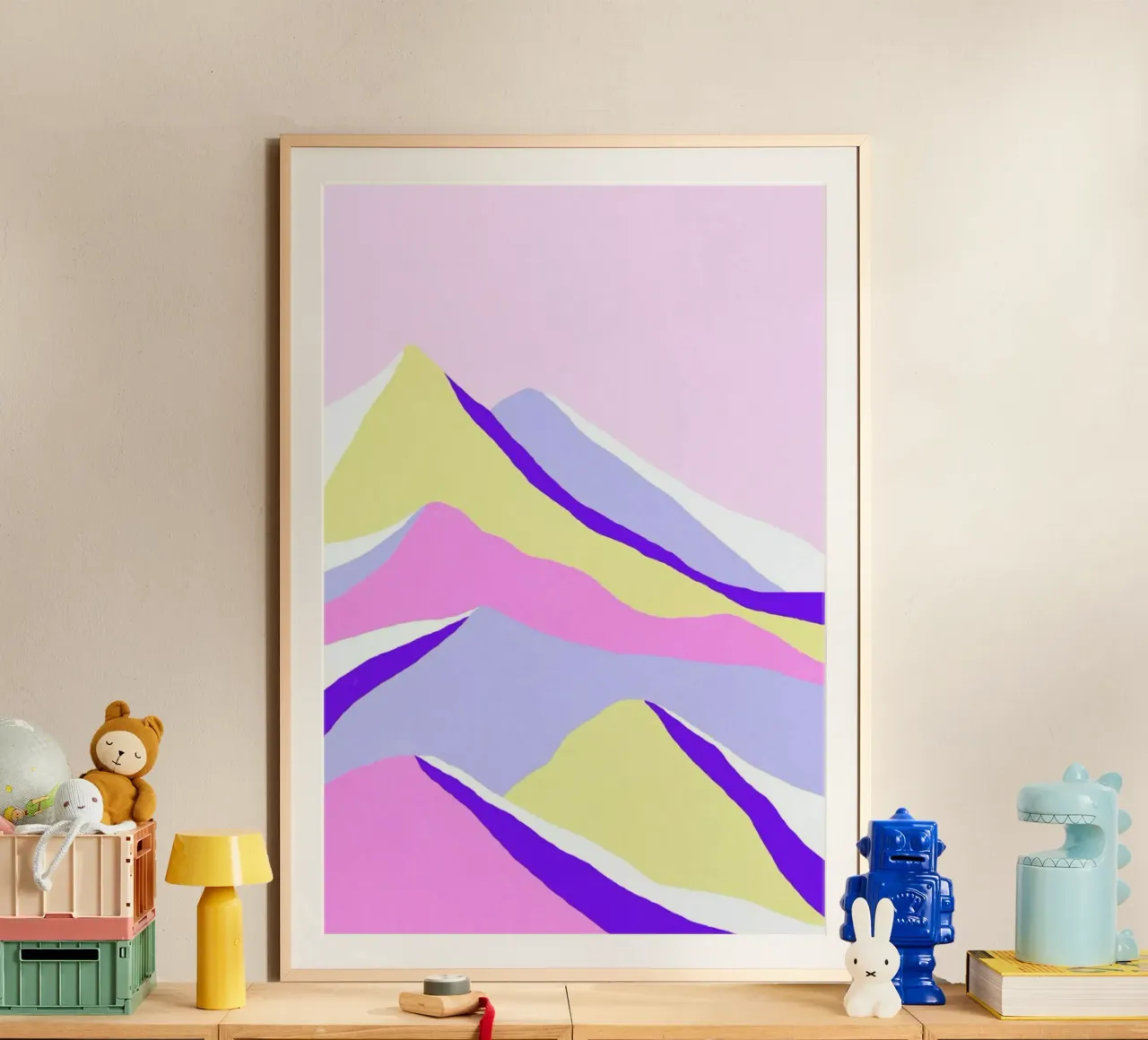 Up poster con telaio in legno da Hanna Kastl-Lungberg