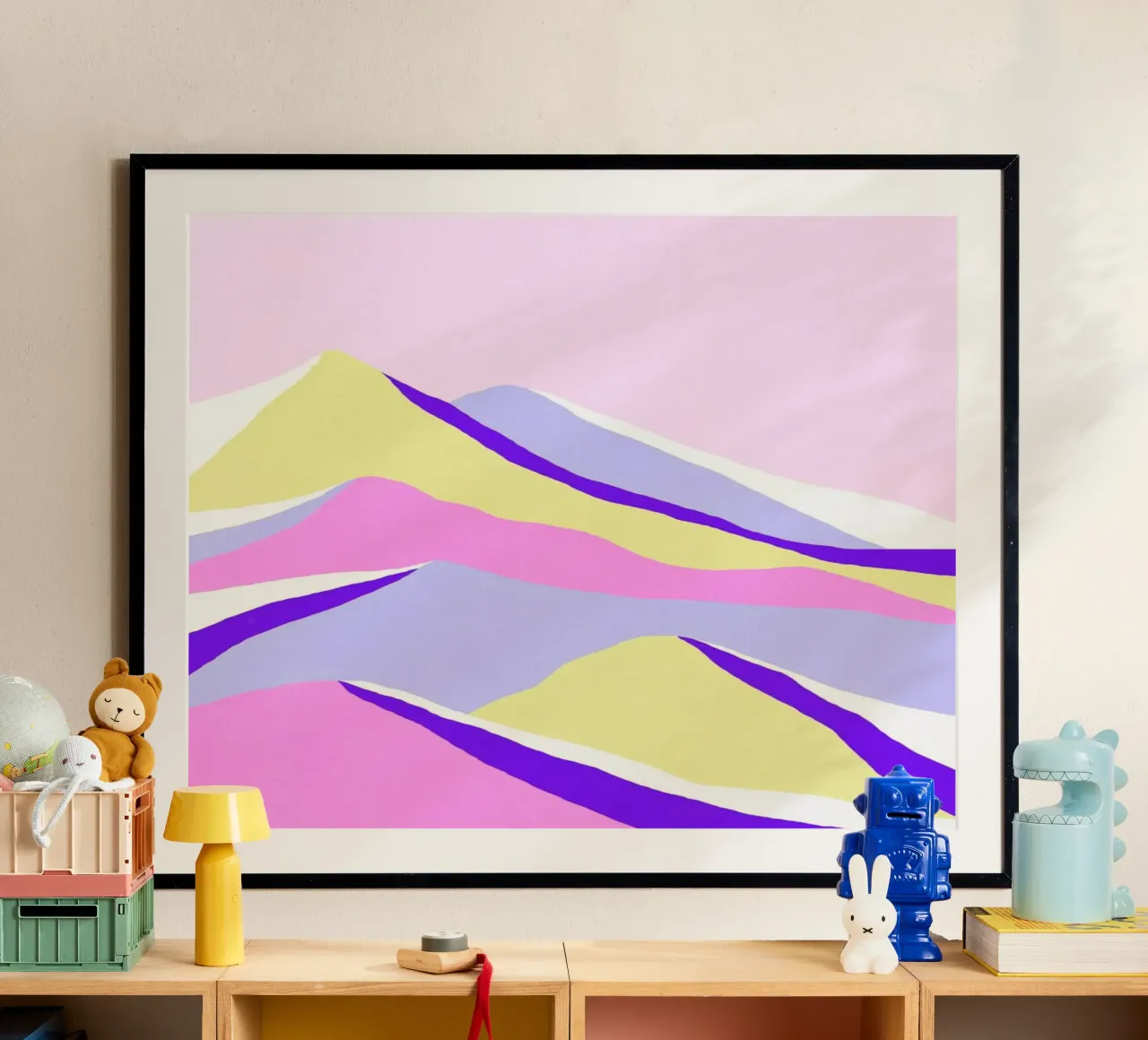 Up poster con telaio in legno da Hanna Kastl-Lungberg
