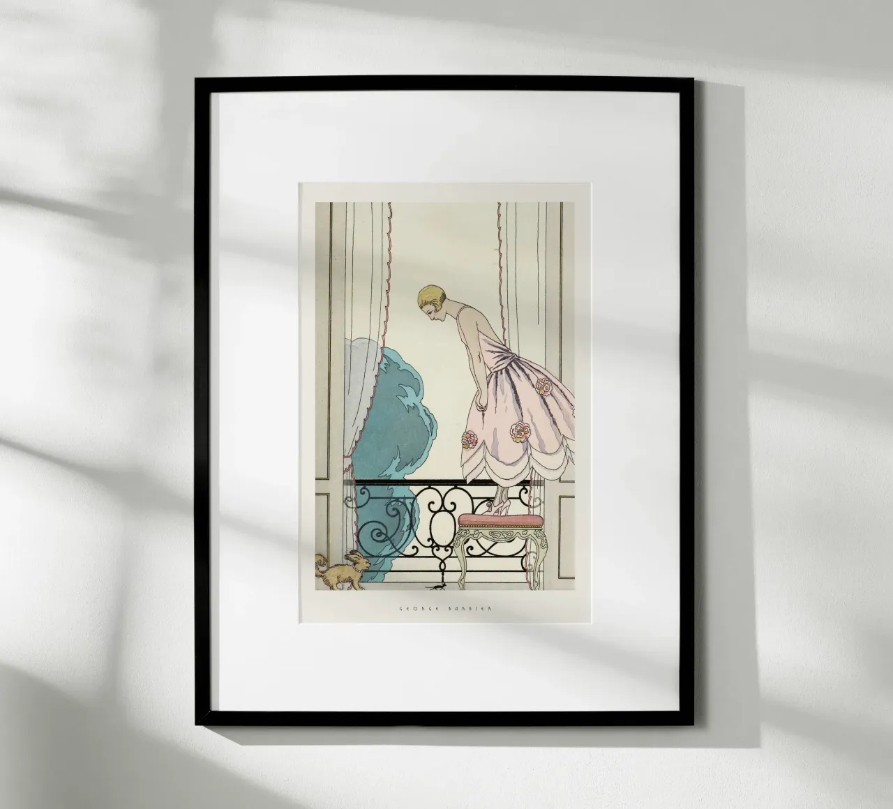 George Barbier - La Souris poster con telaio in plastica da Old Masters