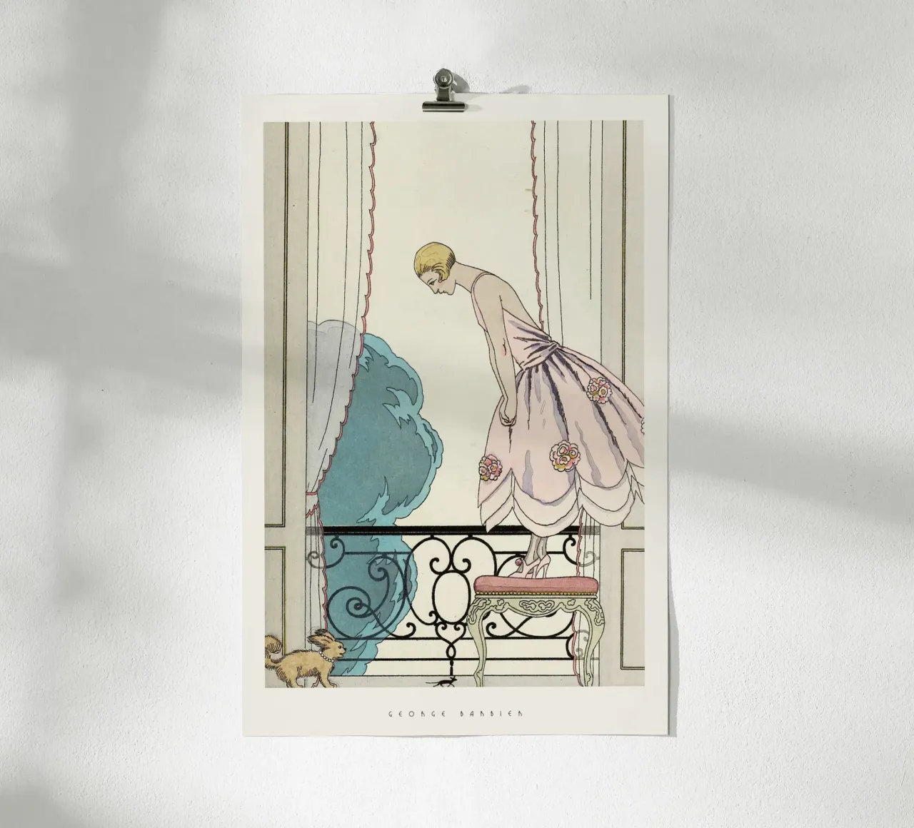 George Barbier - La Souris poster con telaio in plastica da Old Masters