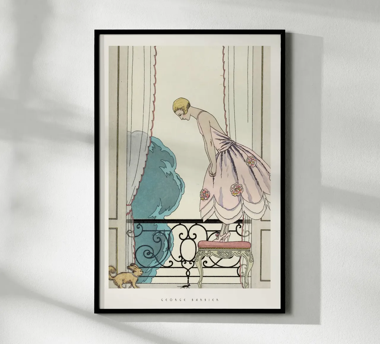 George Barbier - La Souris poster con telaio in plastica da Old Masters