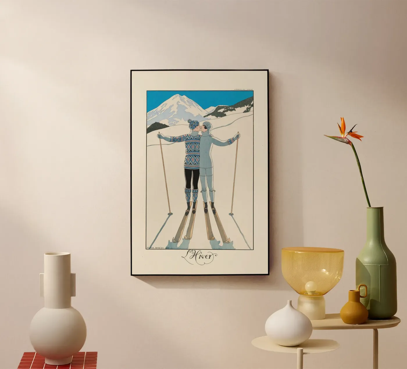 George Barbier - Winter plexiglass da Old Masters