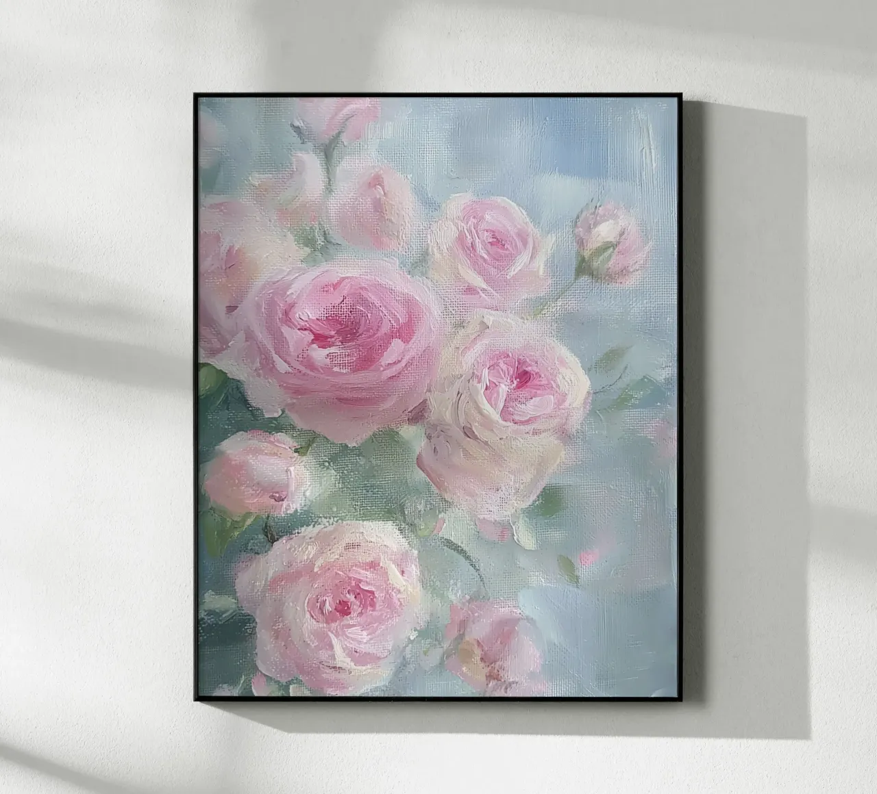 Vintage Botanical Abstract Flower Pink Roses Spring Floral acrylic glass by Gentle Echoes Art