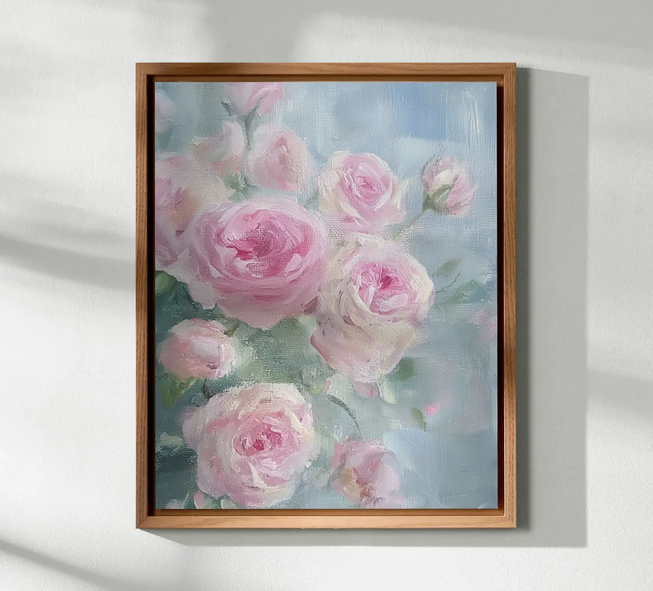Vintage Botanical Abstract Flower Pink Roses Spring Floral forex plate by Gentle Echoes Art