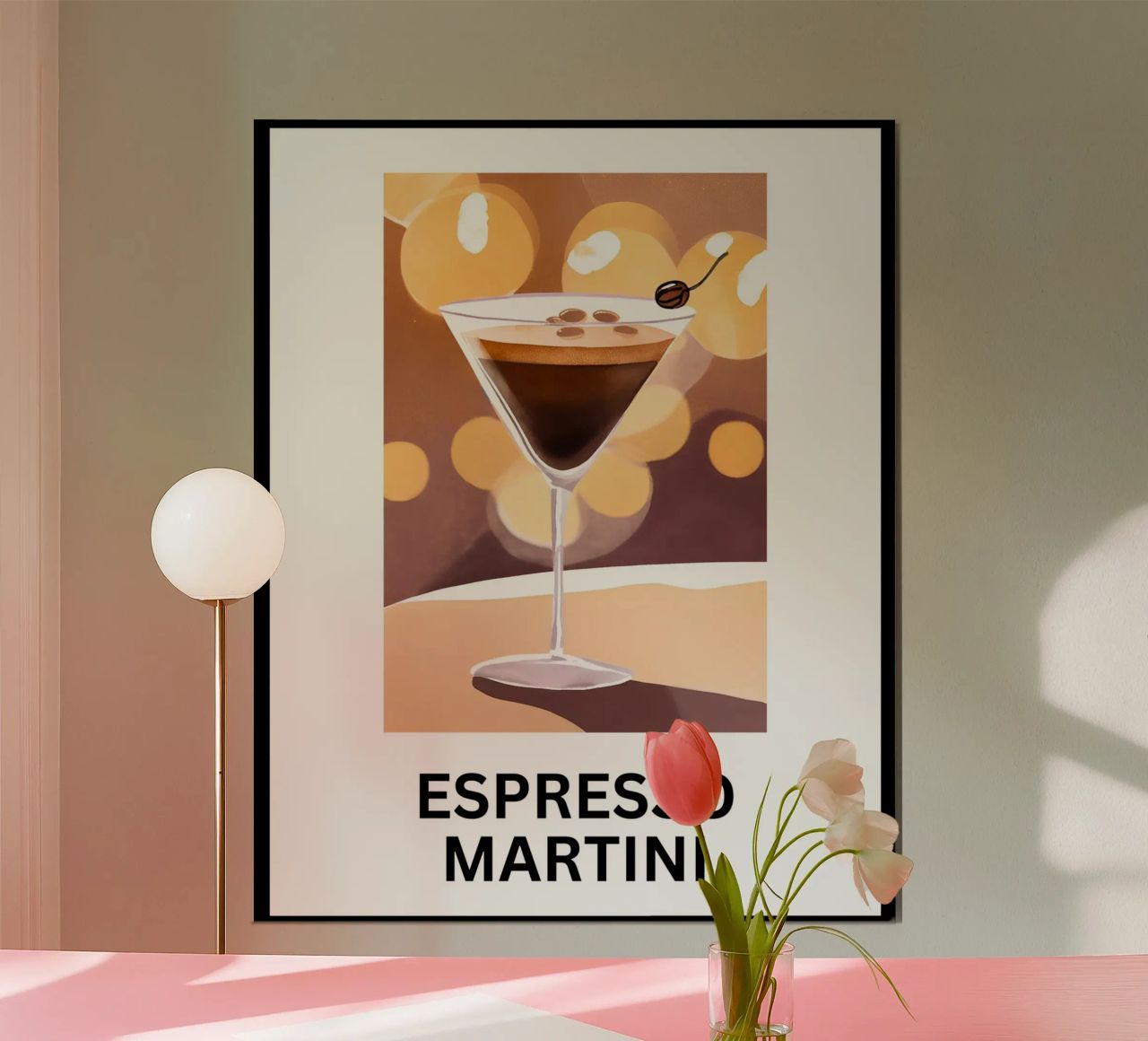 Espresso Martini Poster von designsbysophia